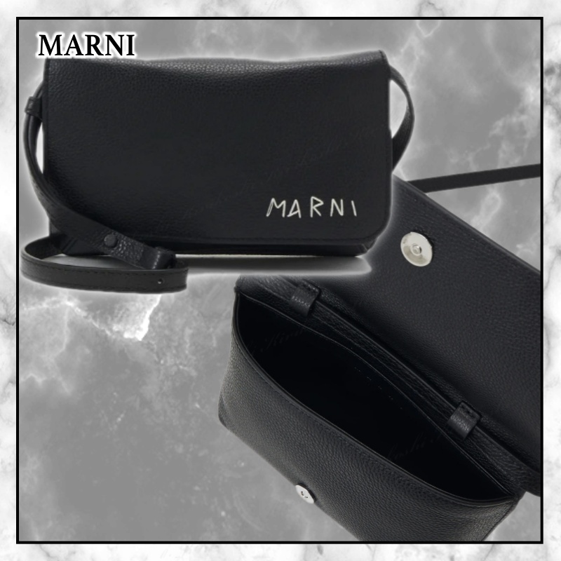 ◆MARNI 最新作◆POCHETTE クロスボディ バッグ/Black◆