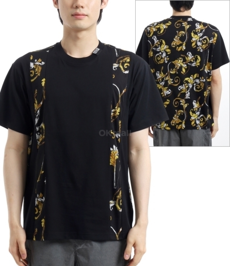 VERSACE｜ (Outline Barocco T-Shirt (78GAH615JS458 G89))