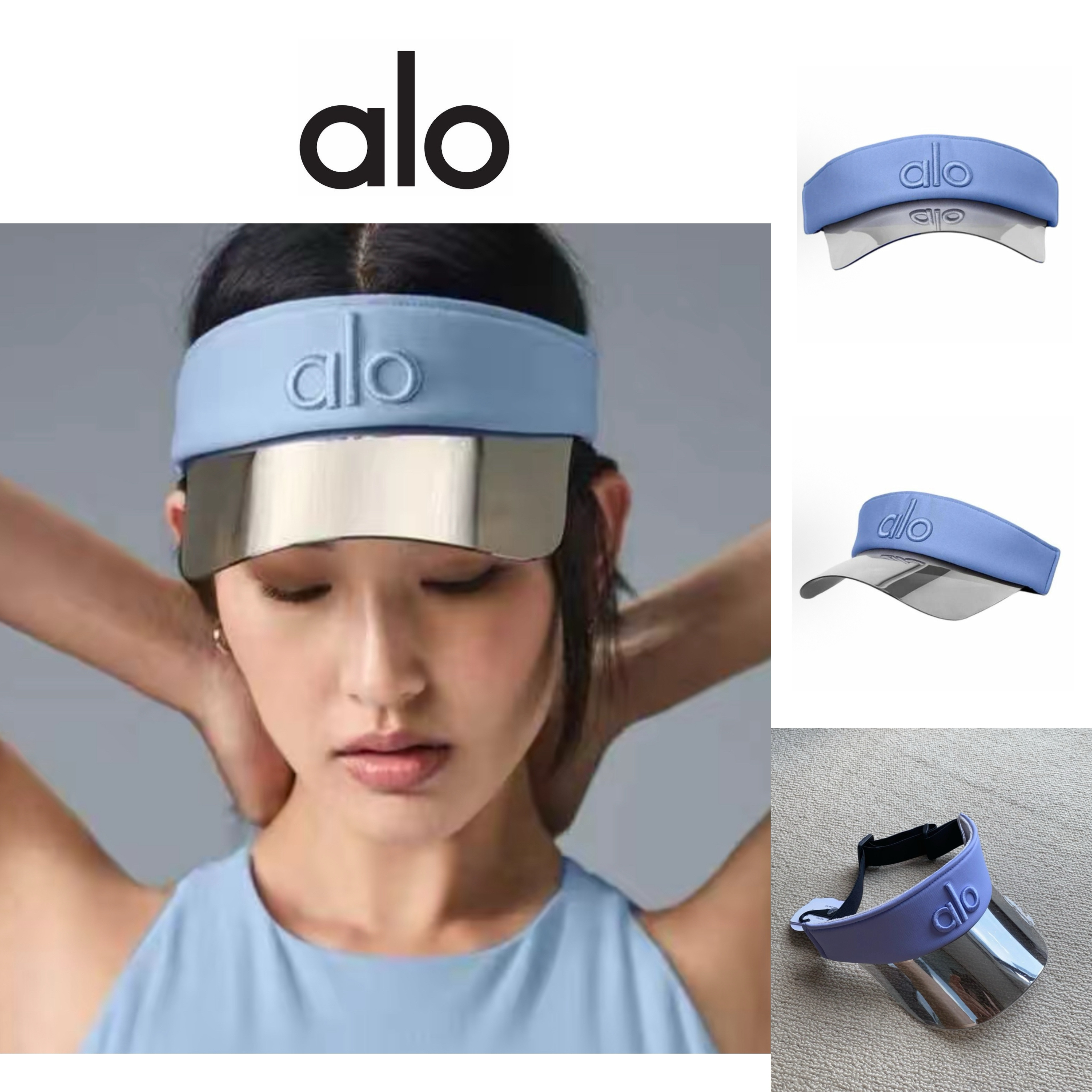 【ALO】SKY BLUE LOGO CAP ★爽やか夏の紫外線カットキャップ
