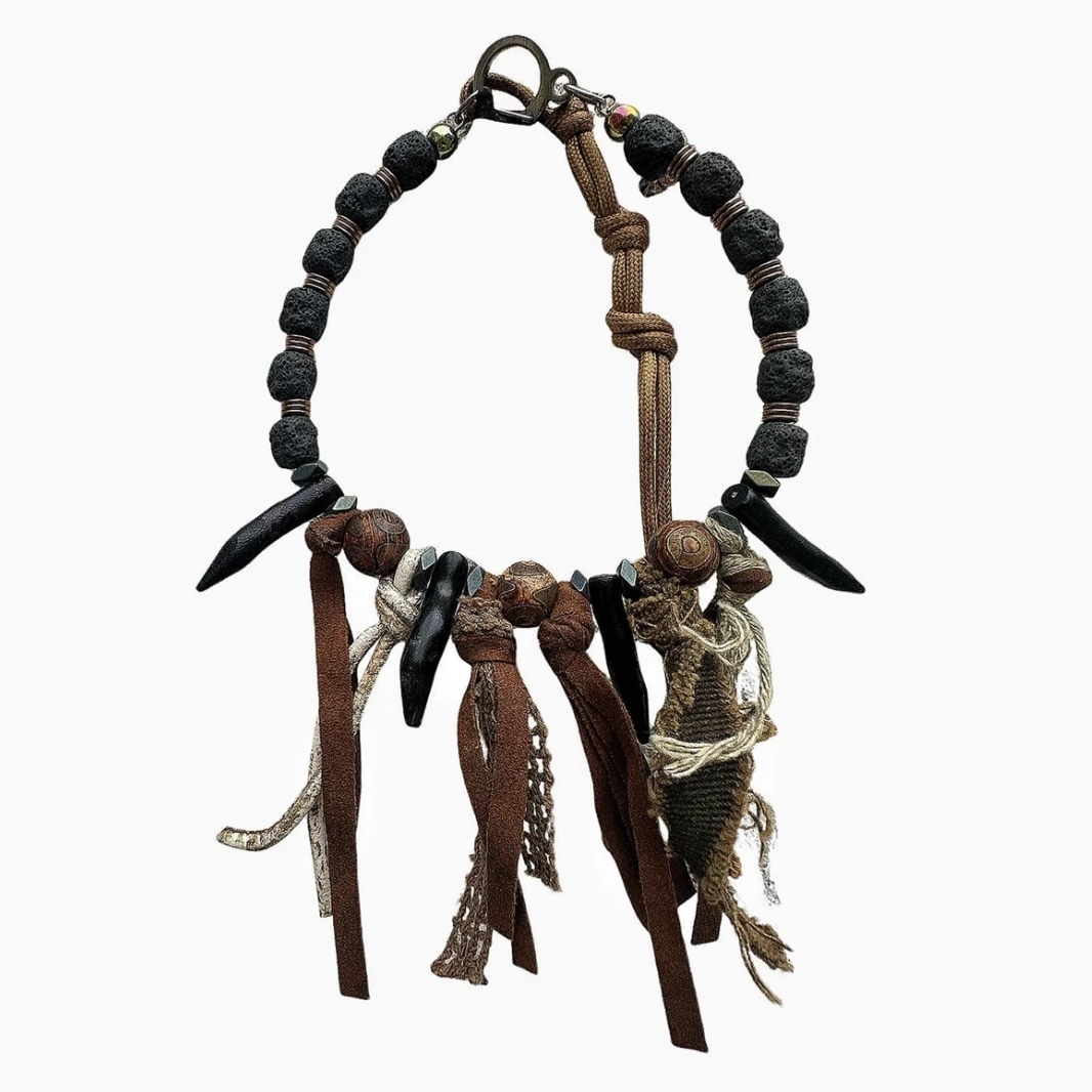 国内で当店のみ ILLUSORY - Tribal Tassel Beaded Fang Necklace