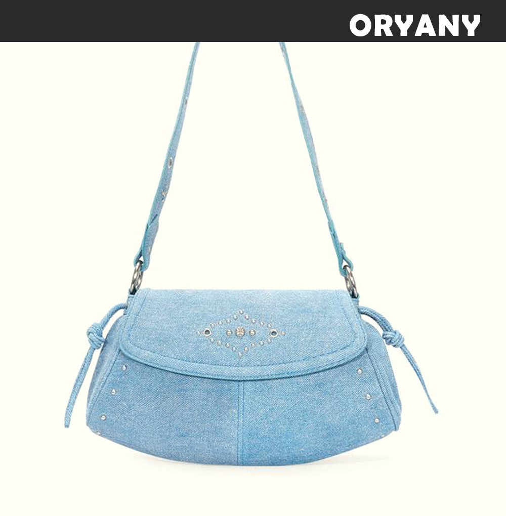 orYANY■モロカンスタッドショルダー DENIM BLUE