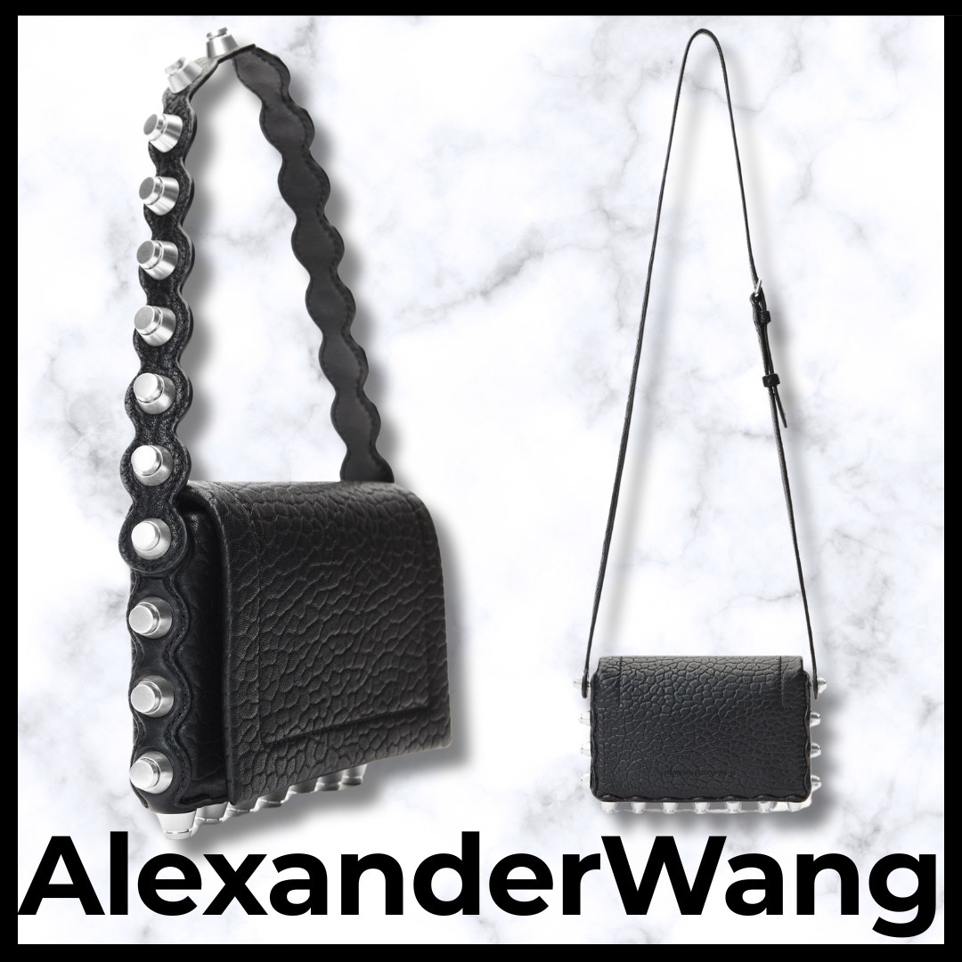 Alexander Wang■ Roz クロスボディストラップ レザーウォレット