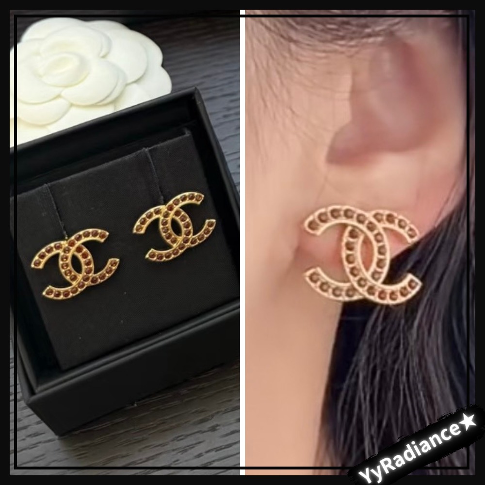 【耳元で映える上品なカラー♡】CHANEL ピアス