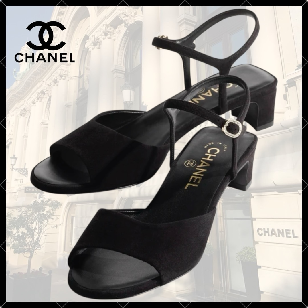 【エレガントな♪】 CHANEL サンダル ココビーチ