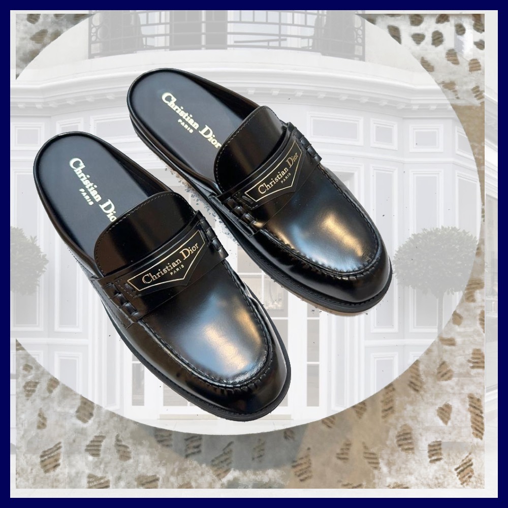 Dior レディース ミュール ブラッシュド カーフスキン