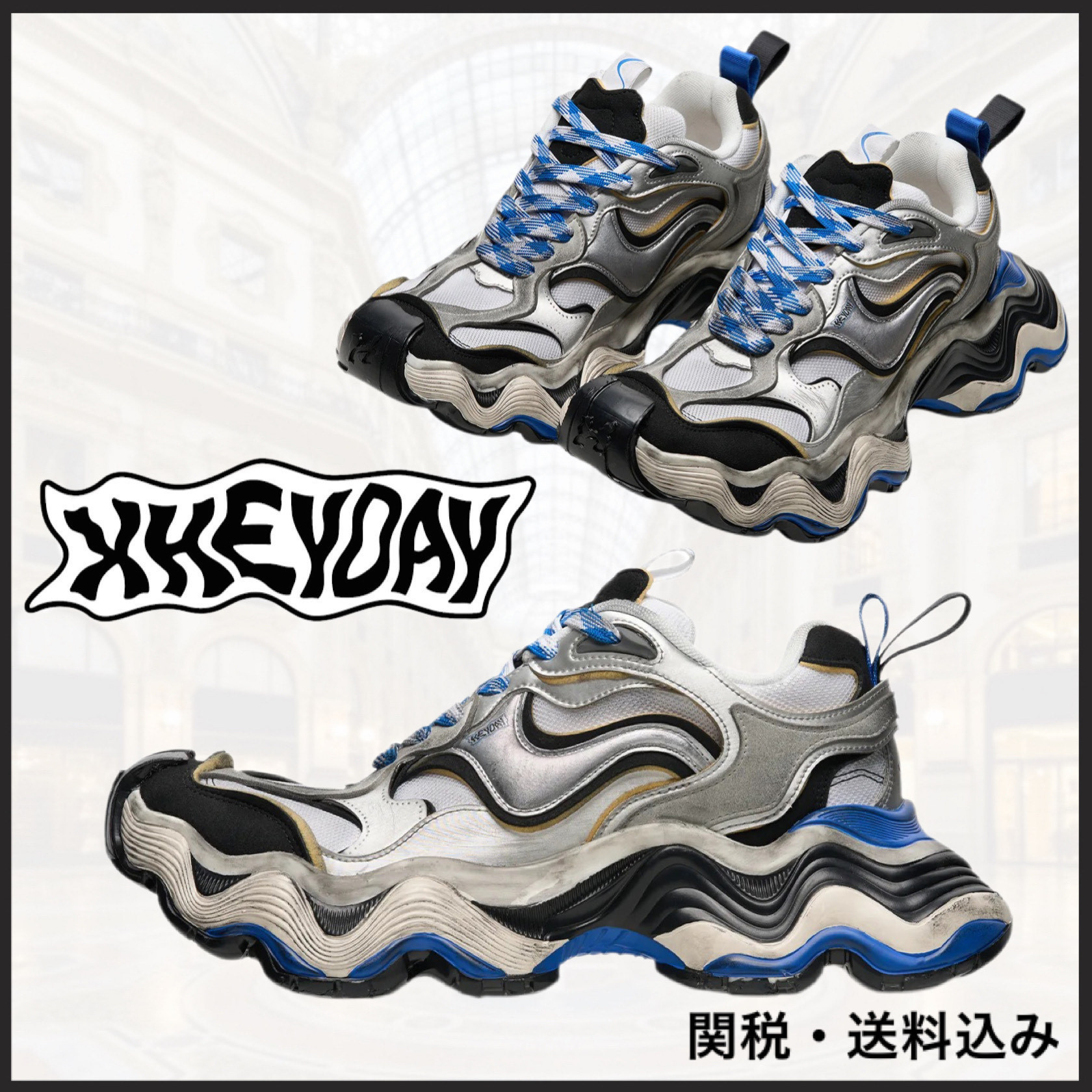 関税込み★XHEYDAY★Mega Wavy スニーカー
