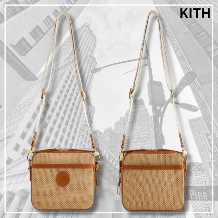 夏の相棒《KITH NYC》シャーマン ラフィア クロスボディバッグ