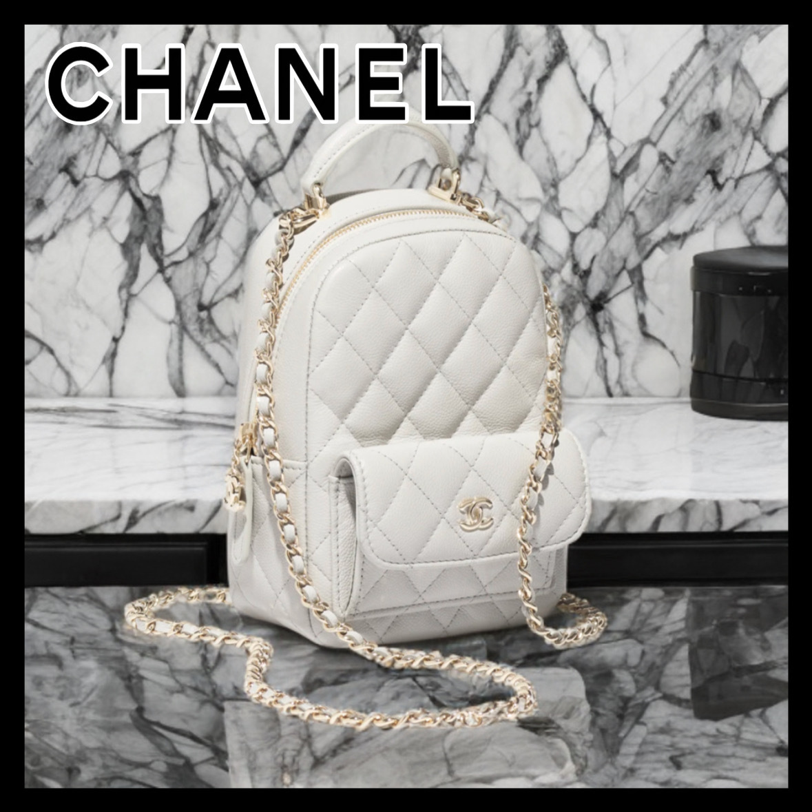 《ミニサイズで可愛い》CHANEL 25C クラシック ミニバックパック
