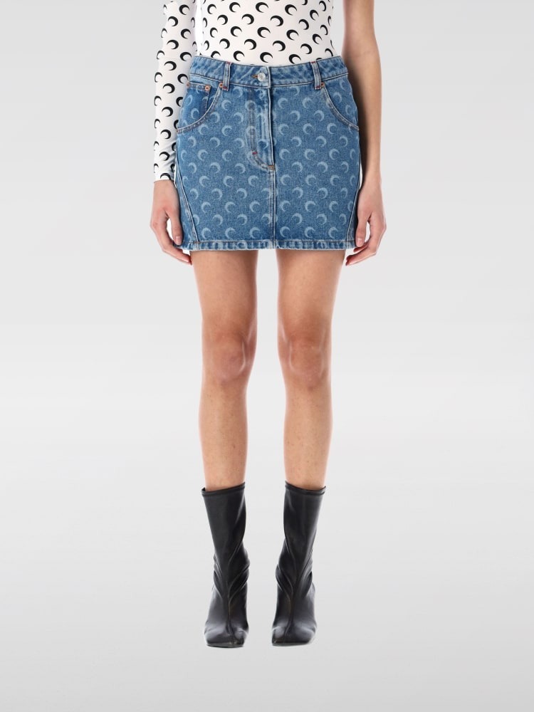 【MARINE SERRE】 Skirt woman  デニムミニスカート