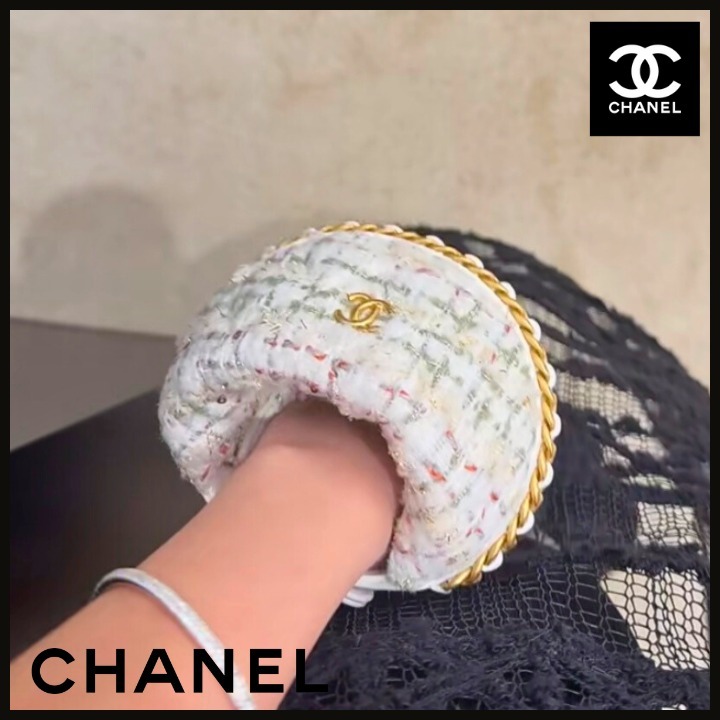 【フォルムが可愛い】CHANEL ハンドバッグ ツイード