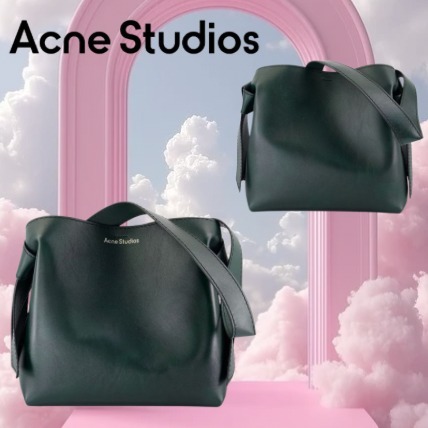 【Acne Studios】アクネ MUSUBIミディショルダーバッグ グリーン
