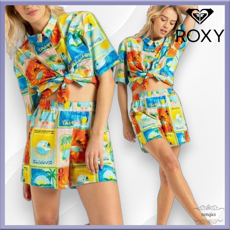 AUS発★ROXY★Atlas リラックスフィット プリント セットアップ
