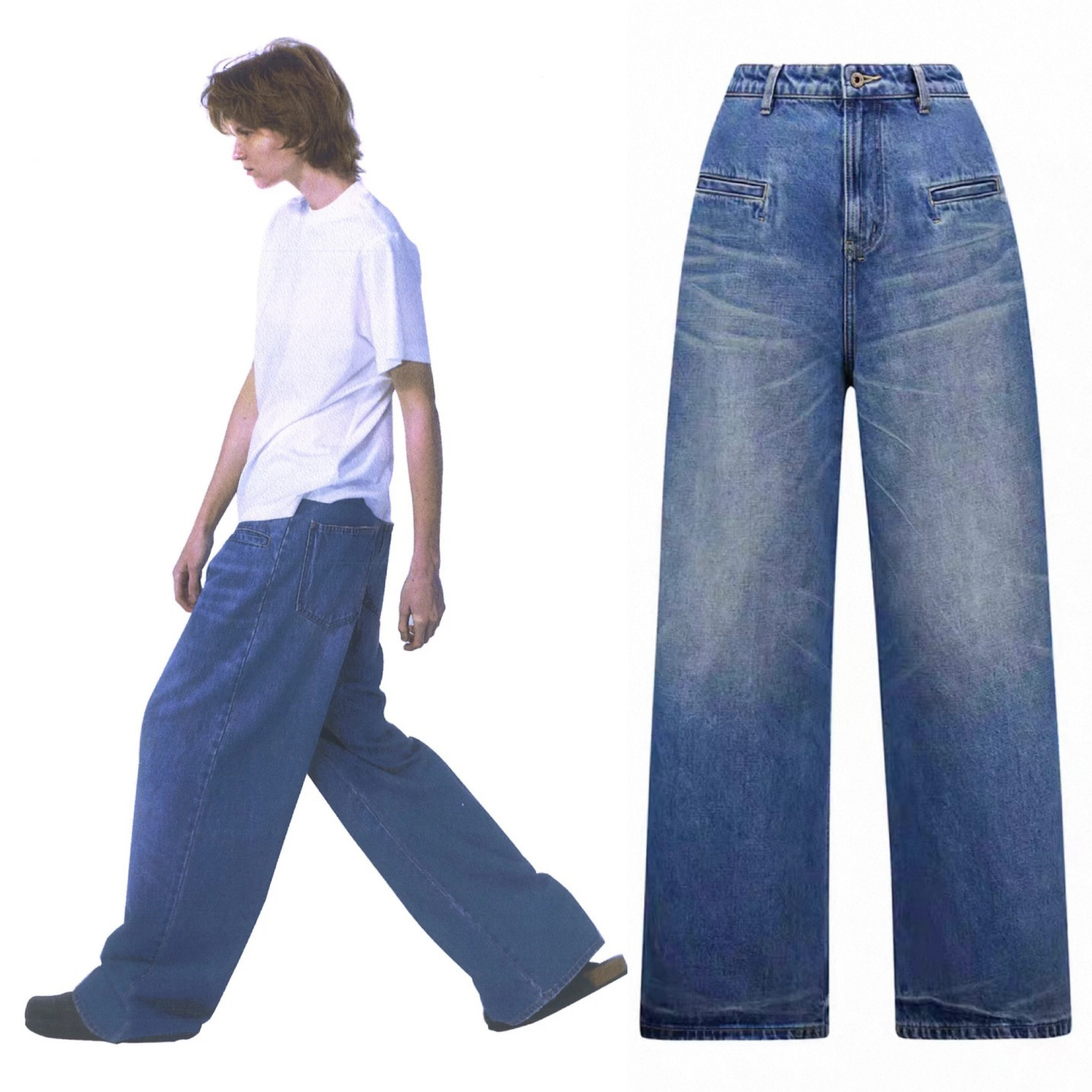 国内未入荷 Fax Copy Express バギーパンツ y2k ジーンズ