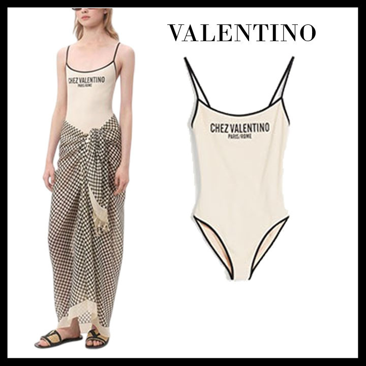 VALENTINO直営店 ライクラピケ水着
