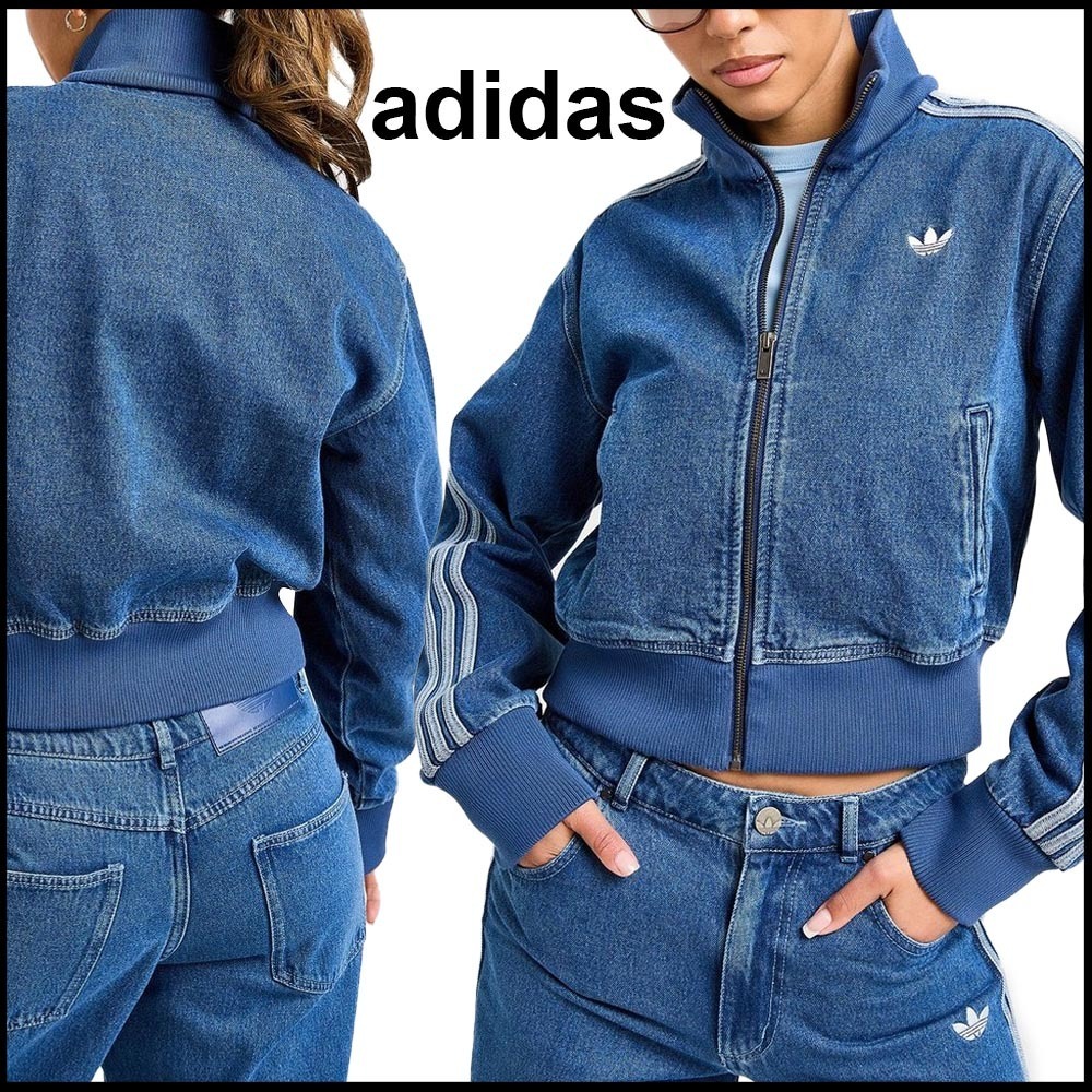 adidas デニム ファイヤーバード トラックトップ
