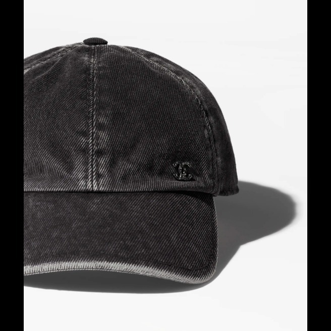《2025SS》CHANEL キャップ デニム チャコールグレー