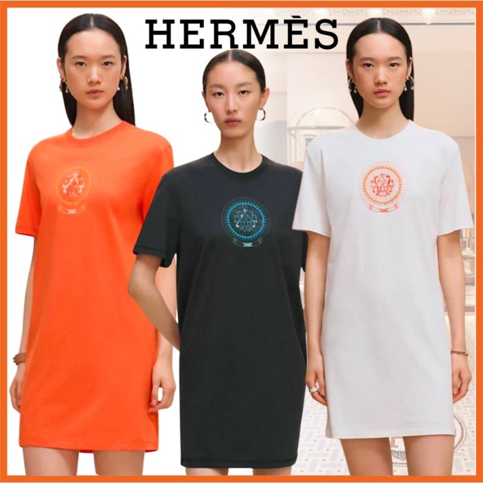 《シンプルで上品♪エルメス》HERMES ワンピース マキシドレス