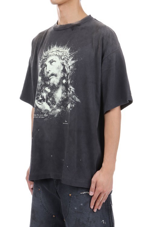 常田大希愛用BRAND《SAINT MXXXXXX》JESUS コットンS/S TEE.