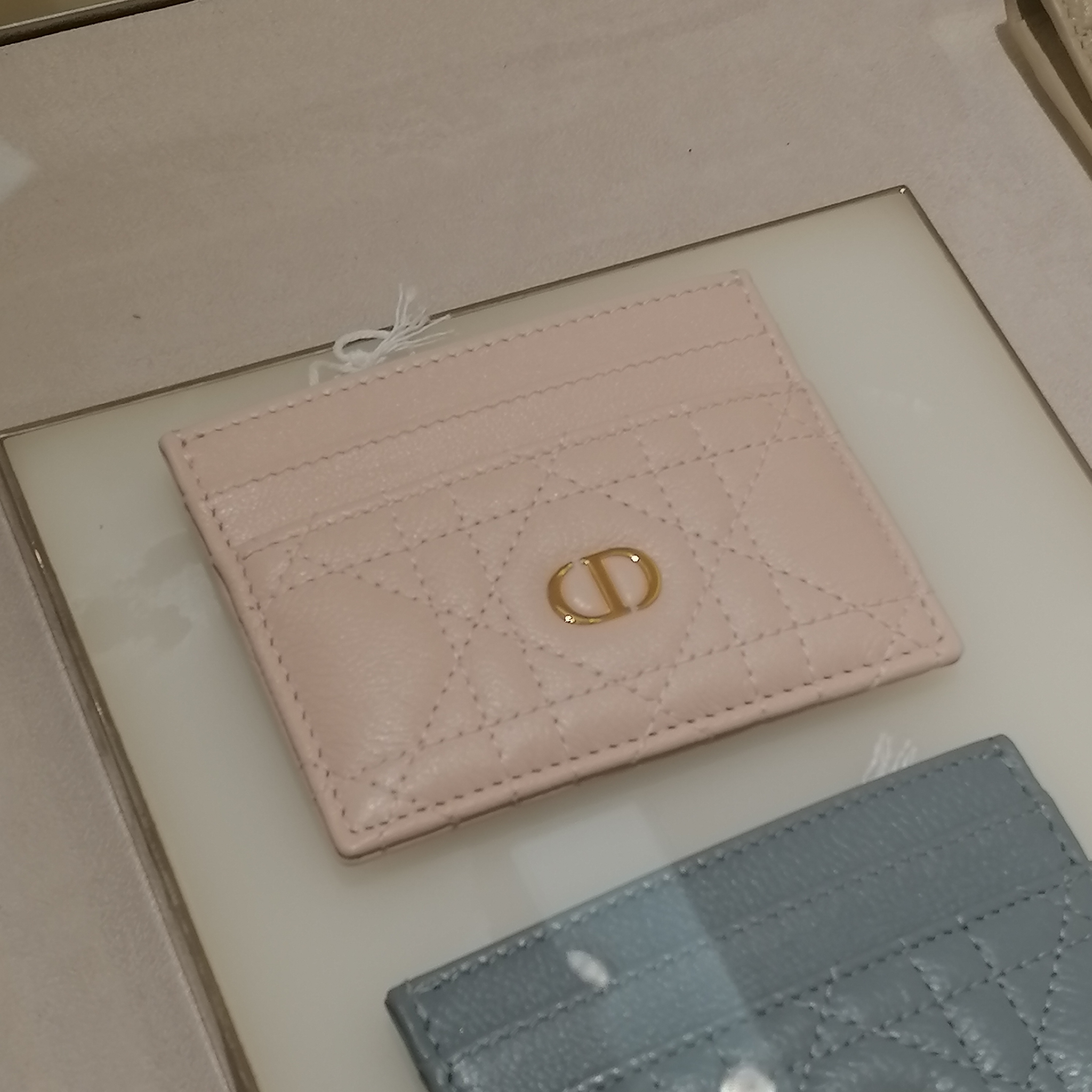 Dior ディオール DIOR CARO カードホルダー ライトピンク
