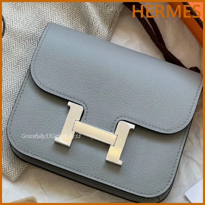 【シンプル上品】HERMES コンスタンススリムウォレット