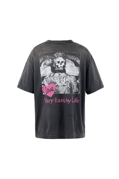 常田大希愛用BRAND《SAINT MXXXXXX》LOVE PRINT S/S TEE.