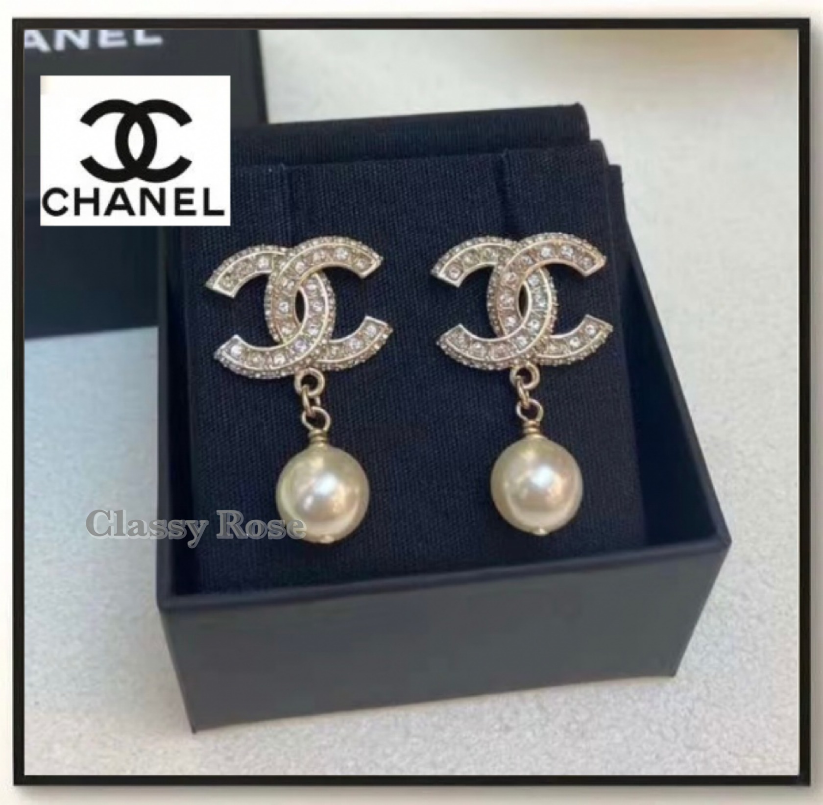 【CHANEL★ギフトとしても】 パールドロップピアス