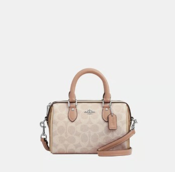 COACH シグネチャーブロッキングのミニローワンクロスボディ