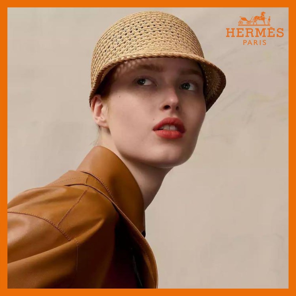 涼×レザー映え☆【HERMES】 キャップ