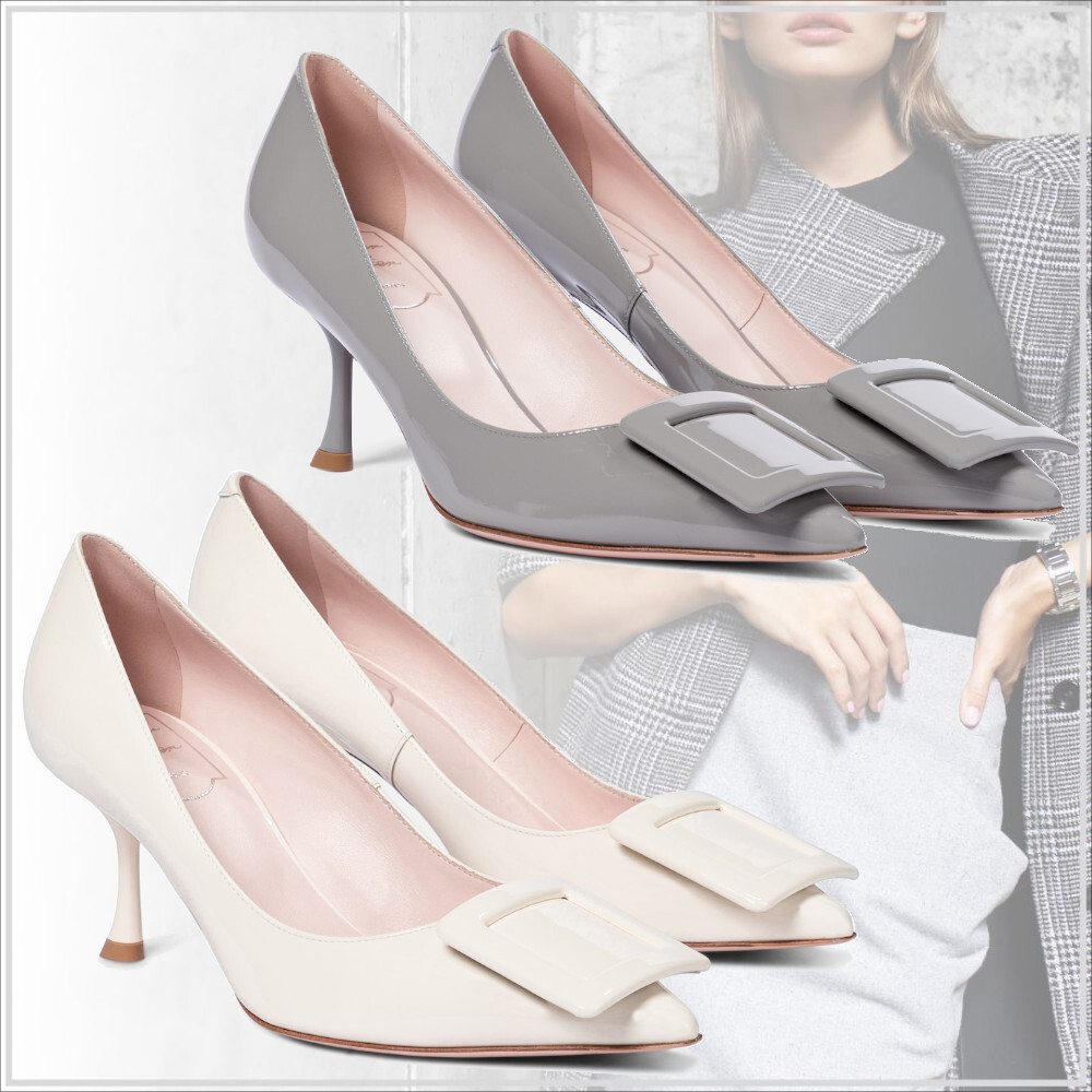 一目惚れ級【Roger Vivier】ヴィヴインザシティ レザーパンプス
