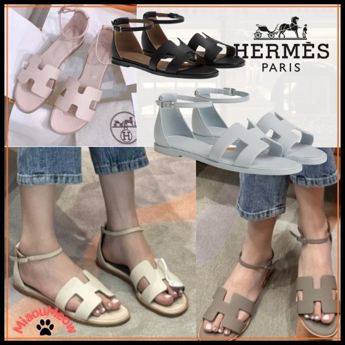 【スタイリッシュな足元に♪】HERMES★サントリーニ サンダル
