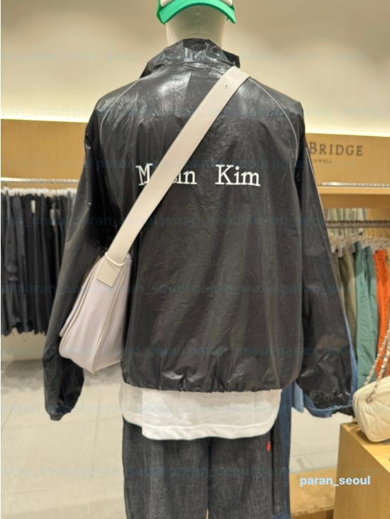 Matin Kim☆MATIN KIM LOGO COATING JUMPER