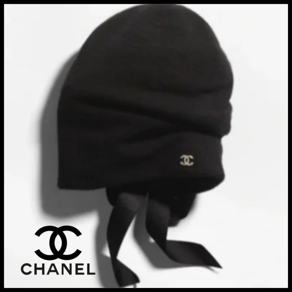 【オシャレさん必見♪】CHANEL  ニットキャップ  ビーニー