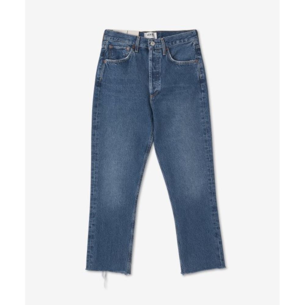 パンツ AGOLDE Riley Crop Straight Denim Pants Indigo A056B1371SPHER