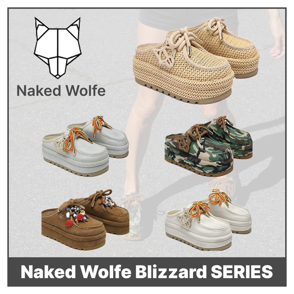 【人気春夏モデル】★Naked Wolfe★ ブリザード 厚底スリッポン