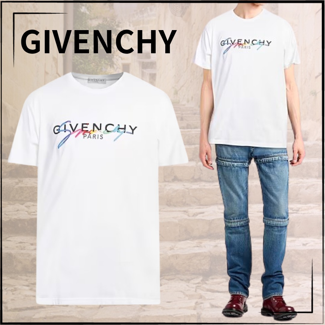 【GIVENCHY】関税込☆ロゴ刺繍Tシャツ ホワイト