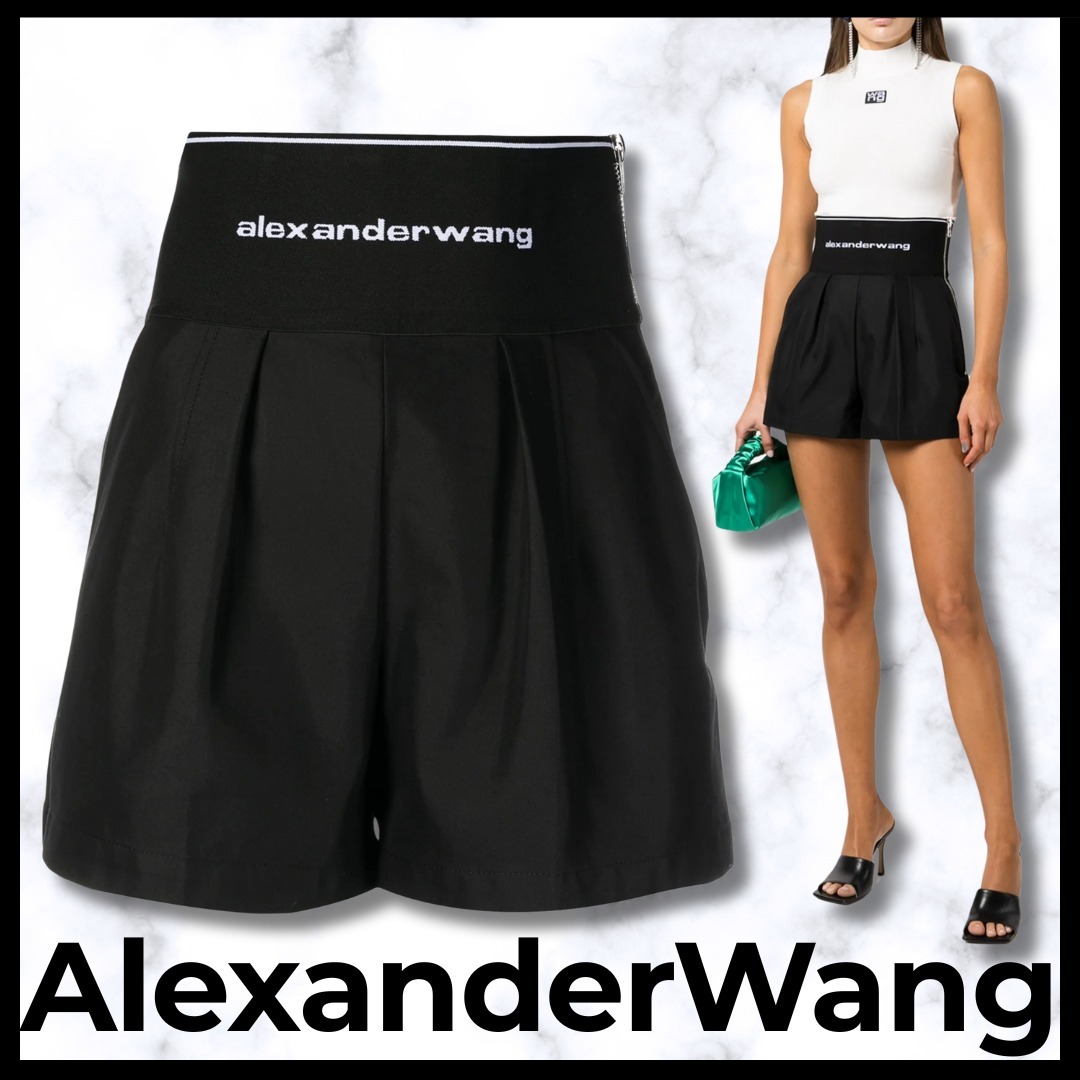 Alexander Wang■サファリショーツリラックスフィット ロゴ 伸縮