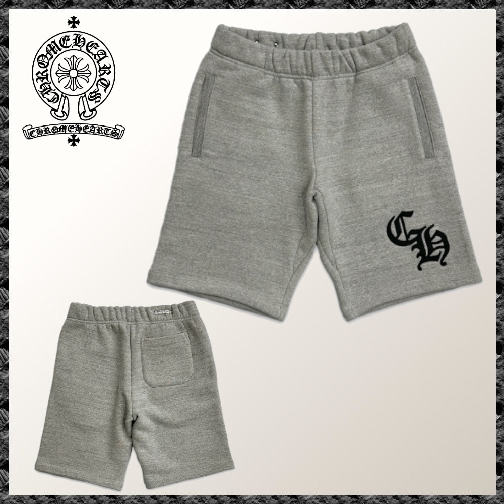 入手困難◆CHROME HEARTS◆NYLON CH LOGO SWEAT SHORTS \