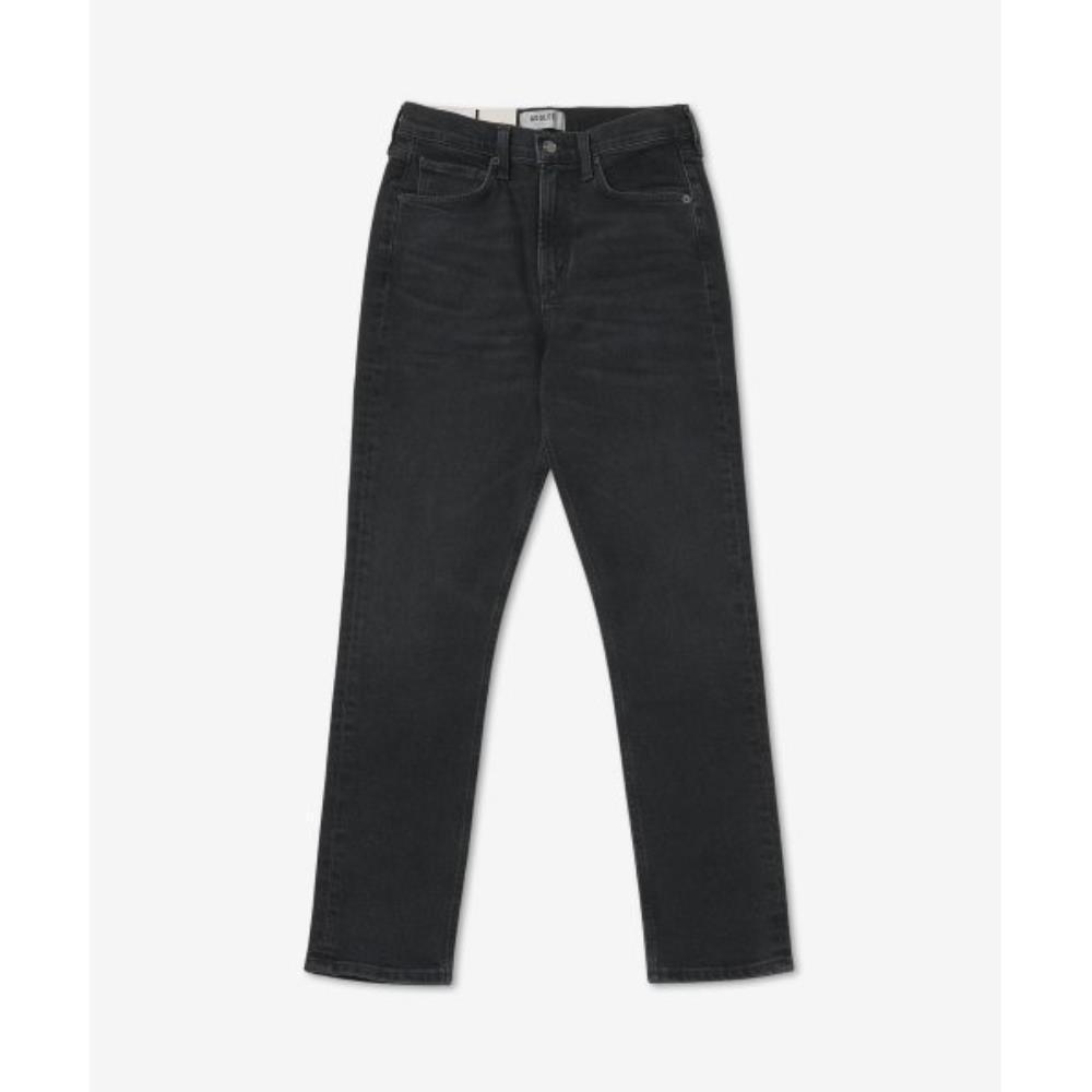 パンツ AGOLDE Merrell High Waist Straight Denim Pants Nightfall Bla