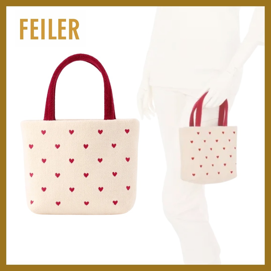 小さなハートをちりばめて◎【FEILER】ラブラリーハート バッグ