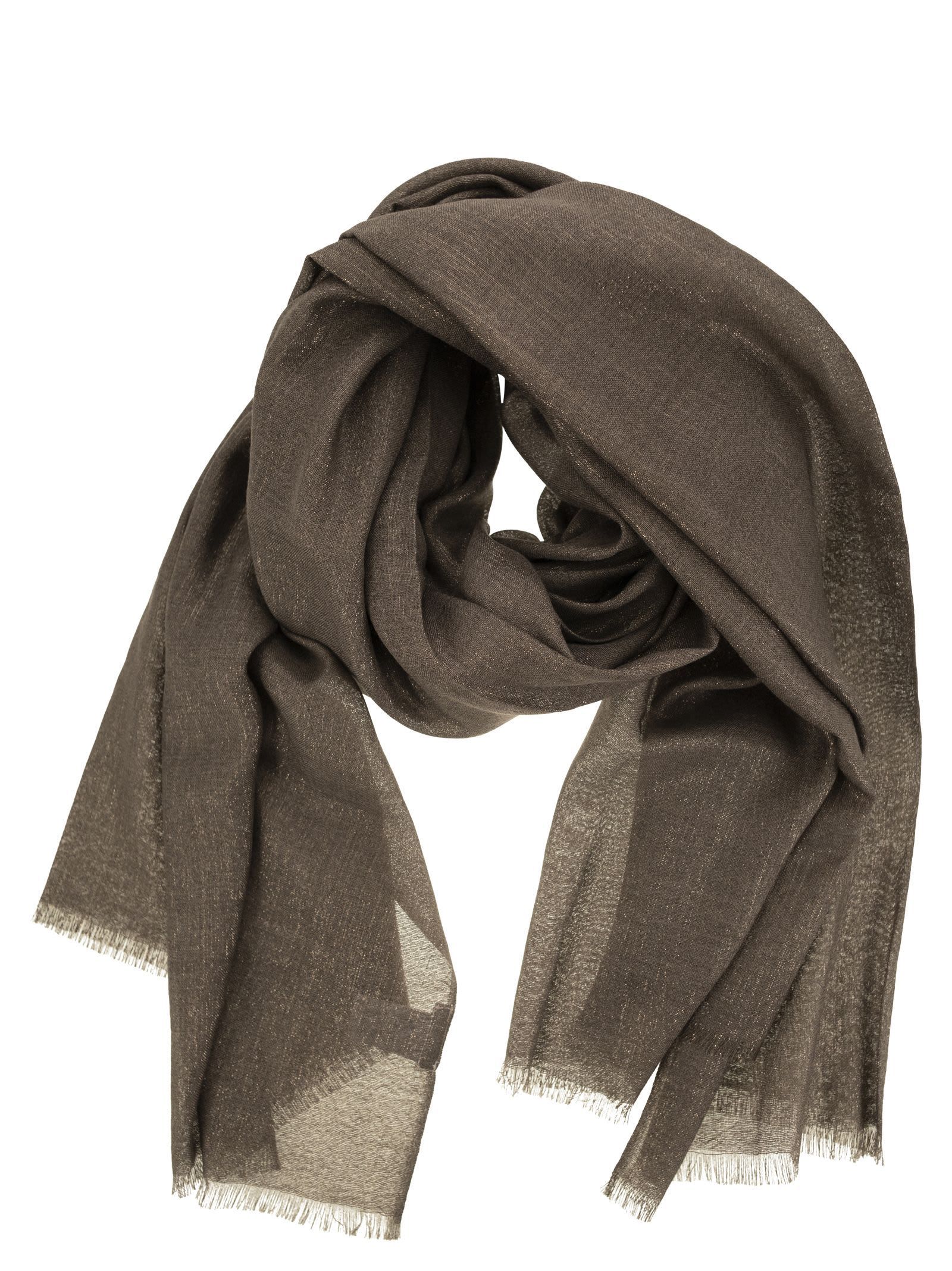 【送料&関税込】Brunello Cucinelli Silk And Cashmere Scarf