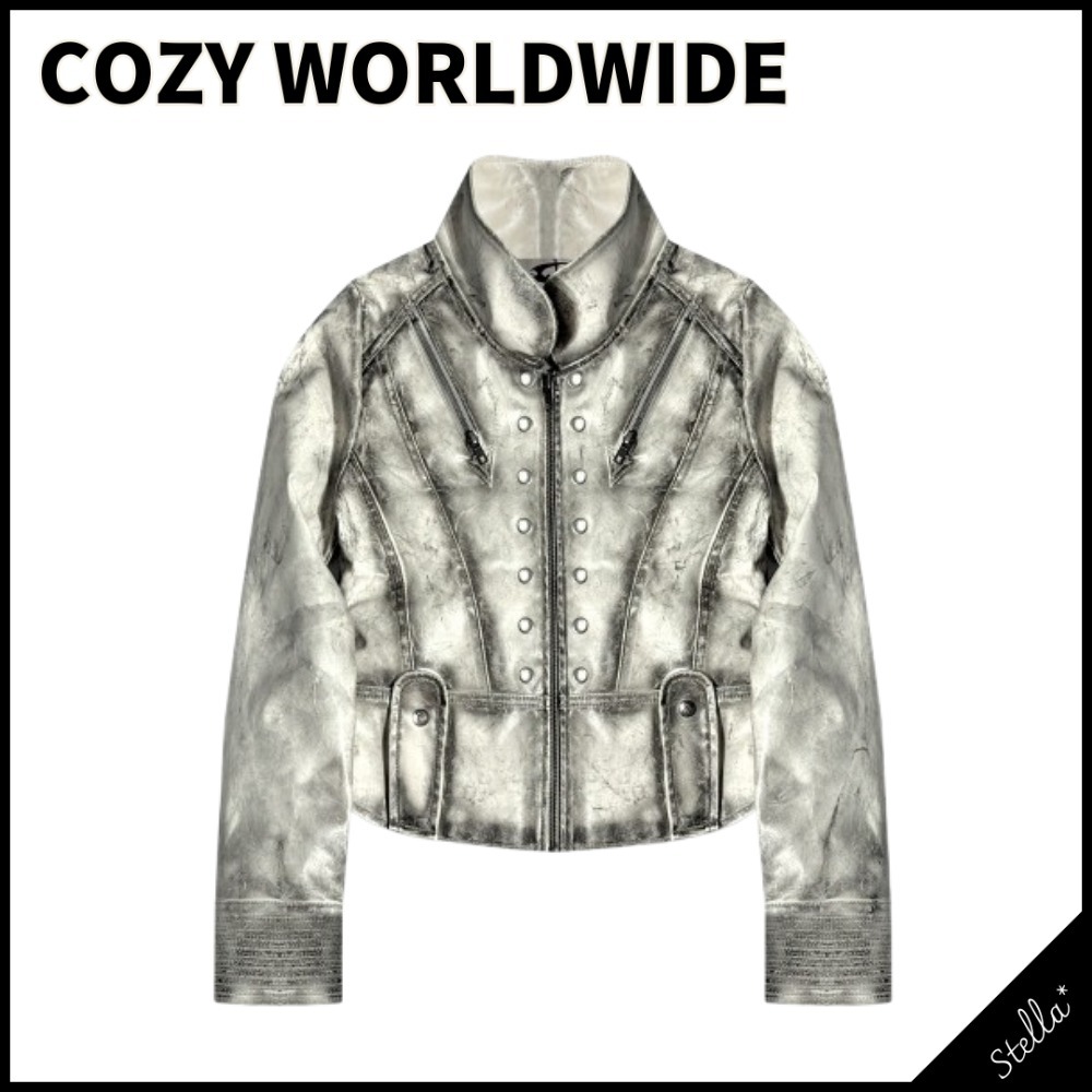 国内発送■COZY WORLDWIDE■White Waxed Jacket