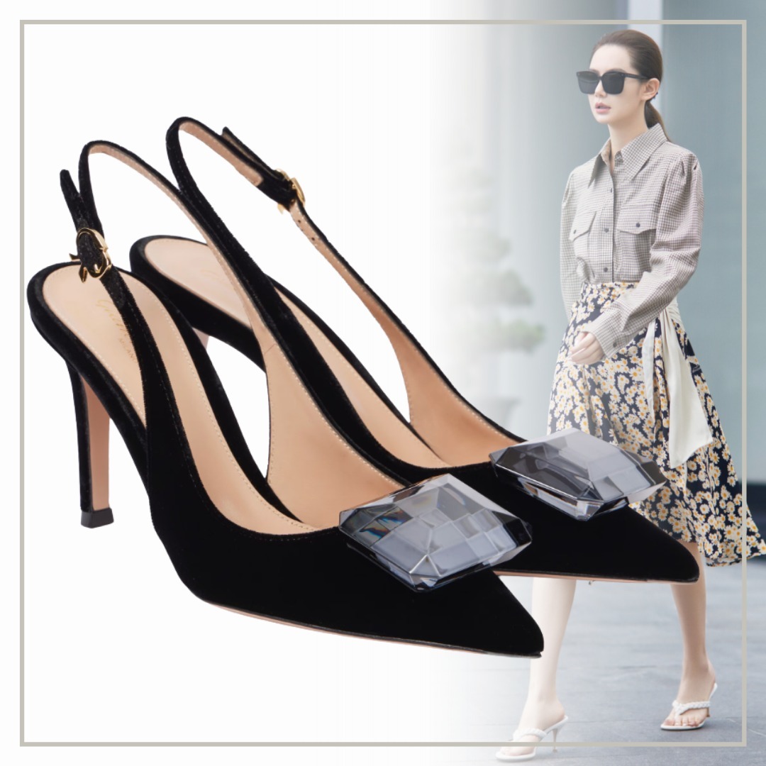 【大人気】Gianvito Rossi Jaipur 85 ベルベットパンプス
