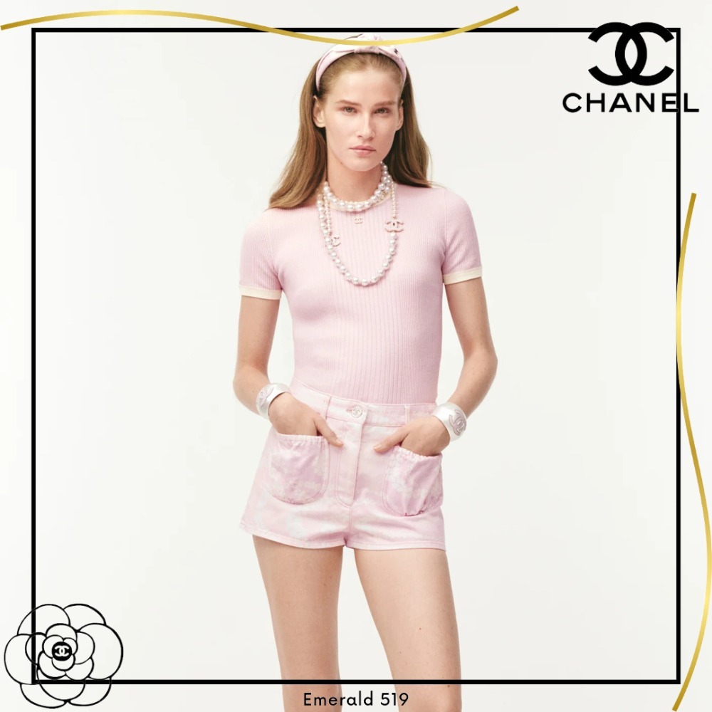 ココ ビーチ新作!! CHANEL 25年コレクション コットンＴシャツ