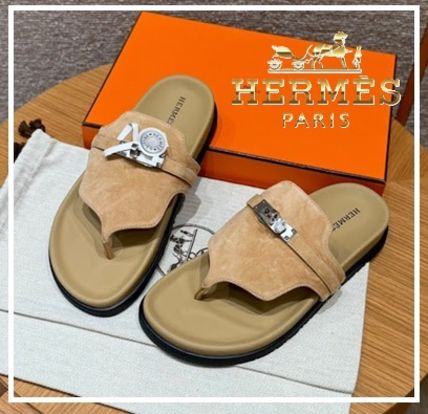 【HERMES】H231071Z VD350 ベージュ アンピール サンダル 快適な履き心地♪】HERMES《アンピール》サンダル (HERMES