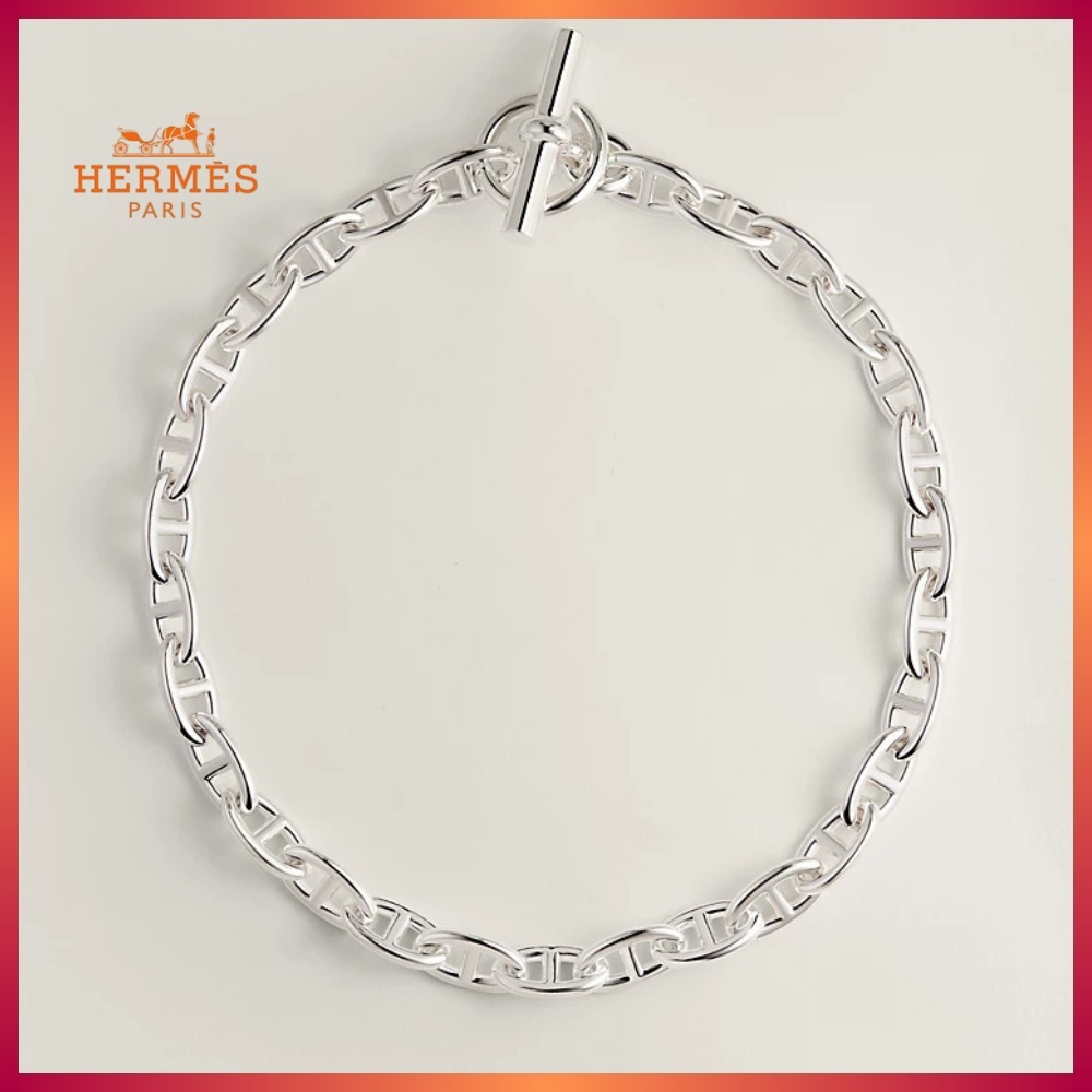 【人気＆希少】HERMES シェーヌダンクル GM おしゃれネックレス