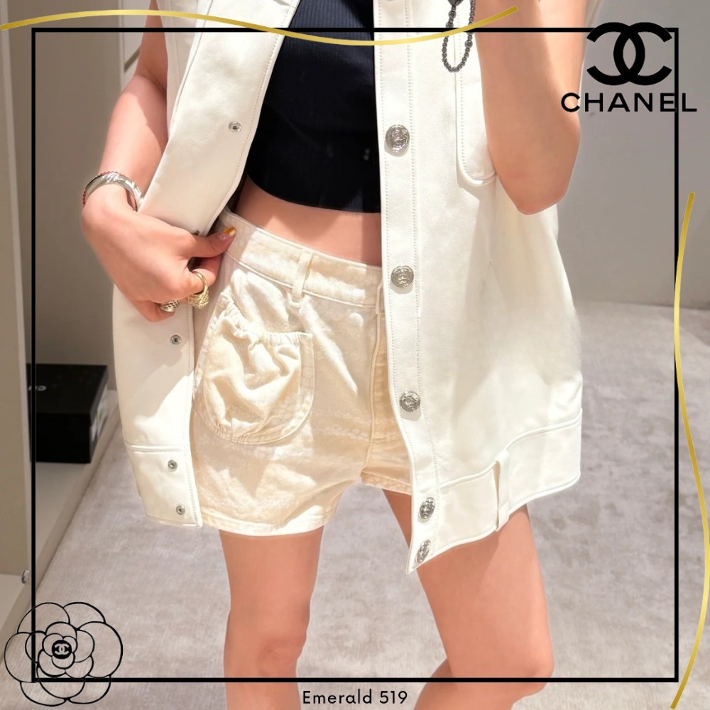 ココ ビーチ新作!! CHANEL 25年コレクション プリント デニム
