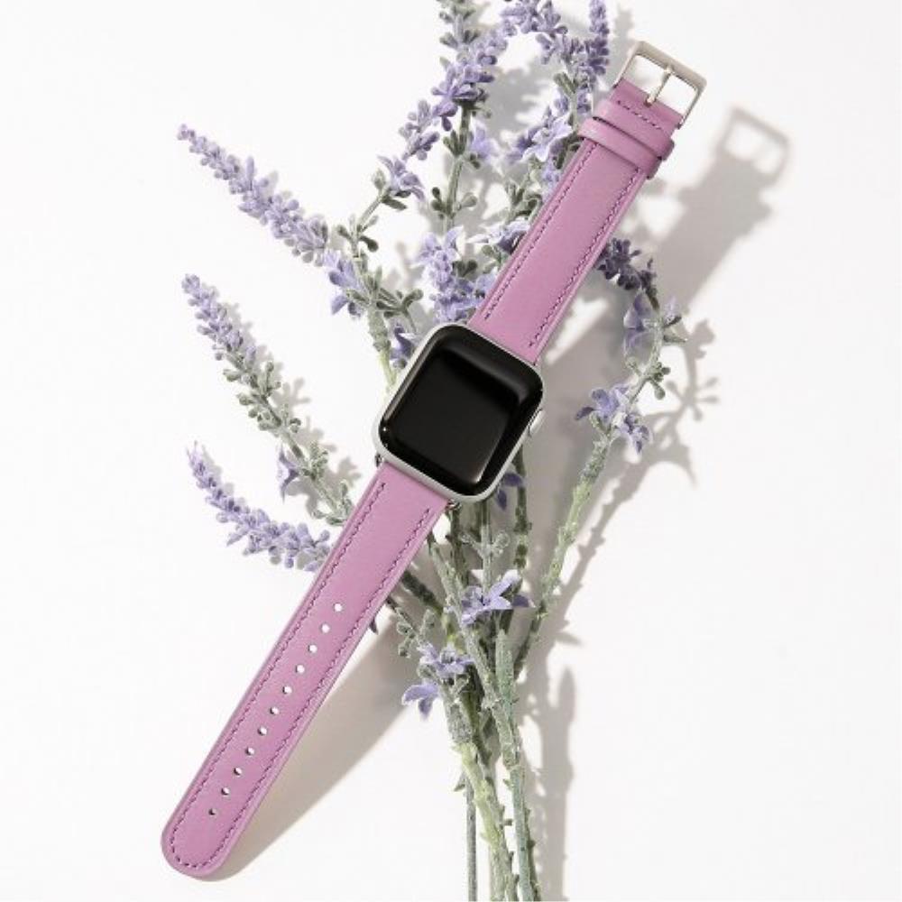 腕時計用ベルト・バンド LLOYD Apple Watch 38-42mm compatible Lavender premium leathe