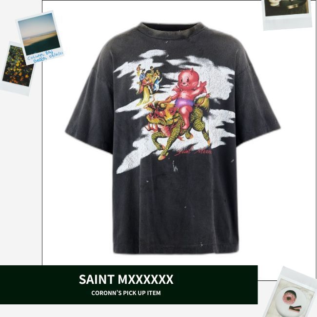 常田大希愛用BRAND《SAINT MXXXXXX》DAMAGED Graphic S/S TEE