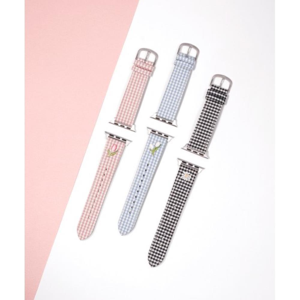 腕時計用ベルト・バンド LLOYD Apple Watch 38-41mm compatible Sweet Gingham Check App