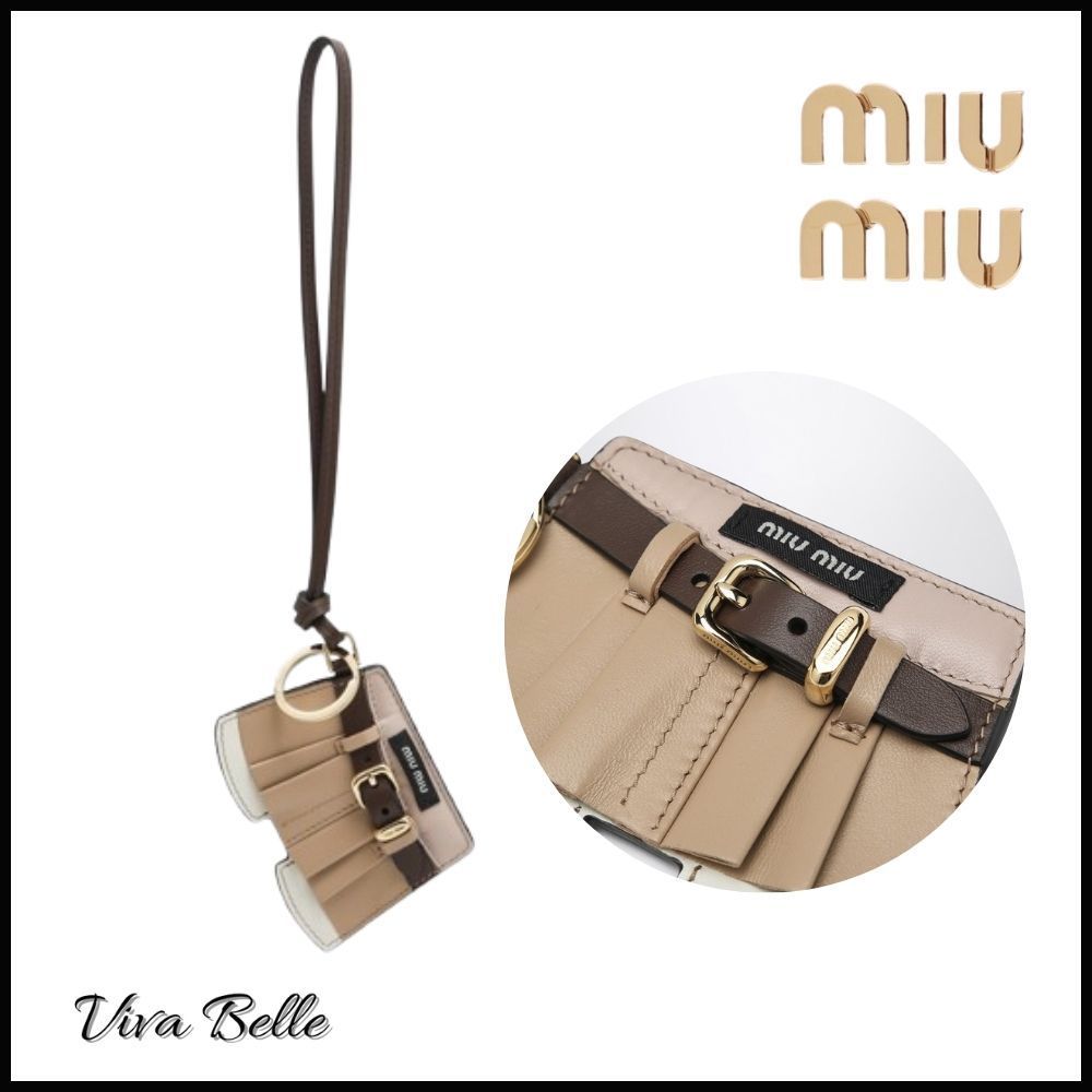 【可愛い♡】 MiuMiuトリック レザーキーホルダー